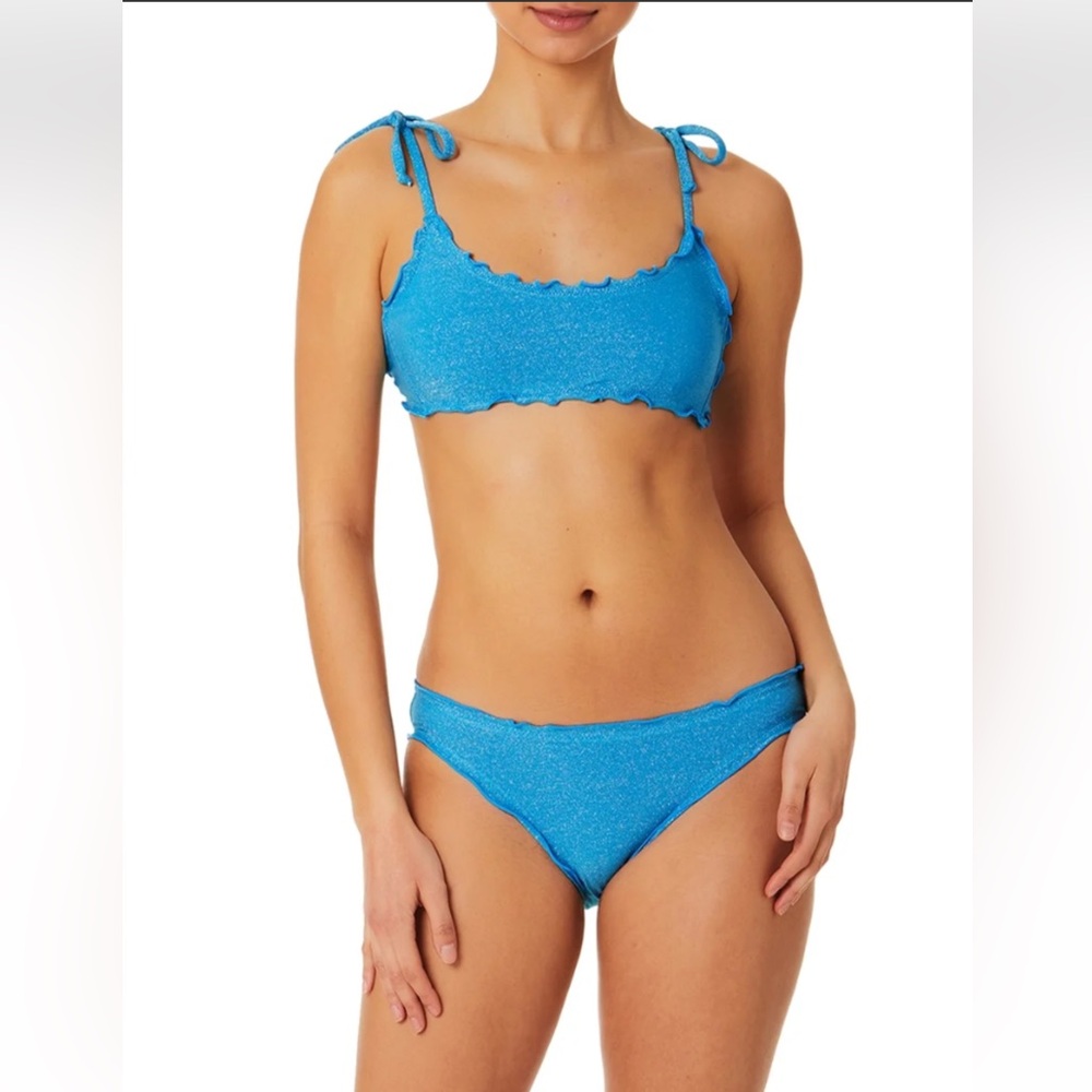 NO BOUNDARIES Blue/Glitter Bikini Set